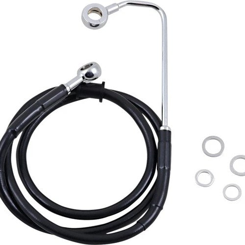 DS Black Vinyl Front Upper ABS Brake Line Kit 41-3/4" +6" Black #212073