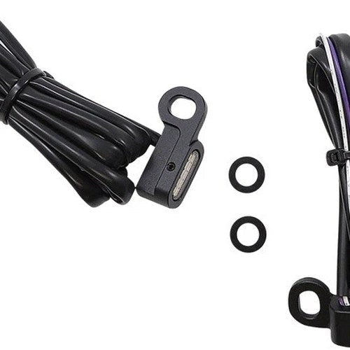 Drag Specialties Handlebar Marker Lights Matte Black Clear #232950