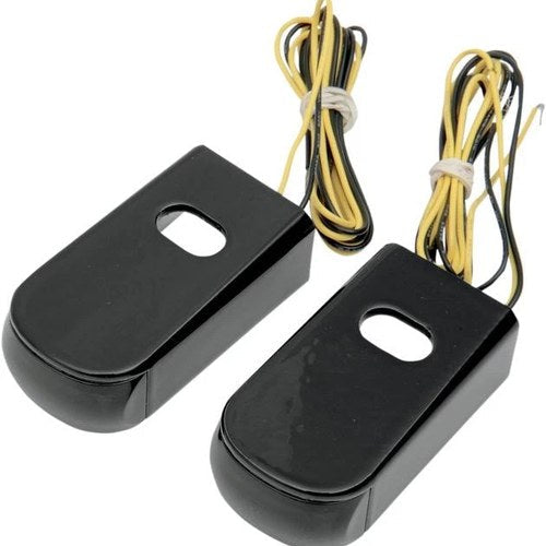 Alloy Art Fender LED Strut Marker Lights Black/Smoke/Red SPSL-2B Harley Davidson