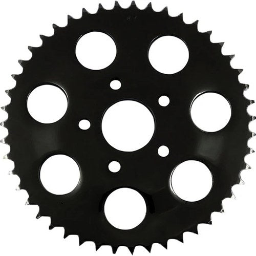 Drag Specialties Flat Rear Sprocket 530 46T Gloss Black Harley Davidson