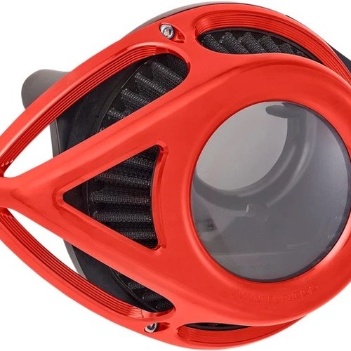 Arlen Ness Clear Tear Air Cleaner Kit Red #18-969 Harley Davidson