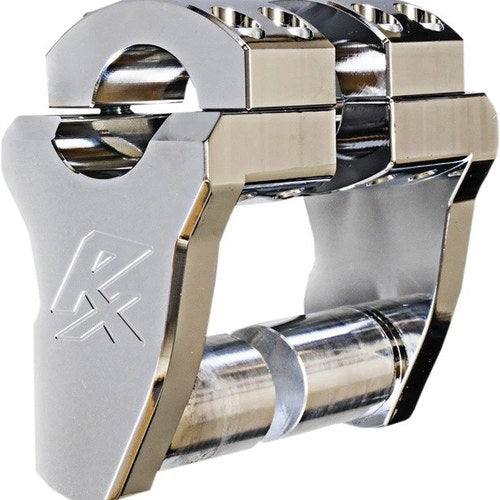 Rox Speed FX Pivoting Extended Stem Risers For 1" Handlebar 2" Chrome
