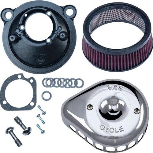 S&S Stealth Mini Teardrop Air Cleaner Kit Chrome Harley Davidson Sportster