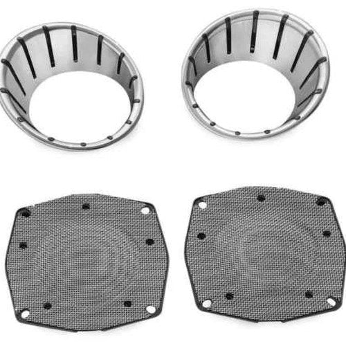 Kuryakyn LED Speaker Bezels Chrome 7287 Harley Davidson FLHT/FLHX 1996-2013