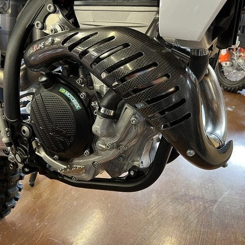 E-Line Carbon Fiber Pipe Guard KTM/Gas 350 SX-F/350 XC-F/EX 350F/MC 350F