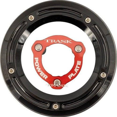 Trask Derby Cover/Power Plate Kit Black/Red #TM-0051-BK-RD Harley Davidson