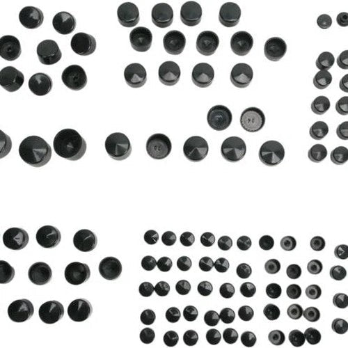 DS Standard Bolt Cover Kit Black Harley Davidson #144287