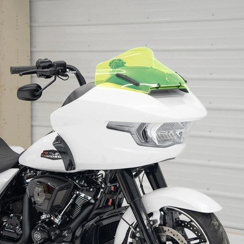 Klock Werks Ice Kolor Sport Flare Windshield 10" Green Ice #KWW-01-0713