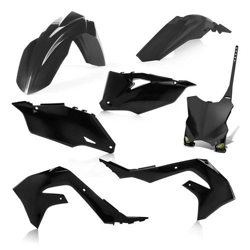 Cycra 5-Piece Replica Plastics Kit Black #1CYC-9425-12 for Kawasaki