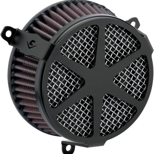 Cobra Spoke Air Intake System Black #606-0102-04B-SB Harley Davidson