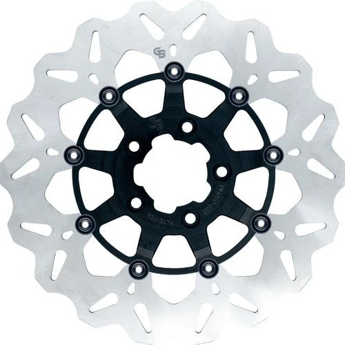 GBrakes Floating Wave Brake Rotor 11.8" Front Black #GBDU003 Harley Davidson