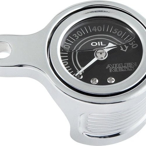 Arlen Ness Method Oil Pressure Gauge Kit Chrome 610-100 Harley Milwaukee Eight