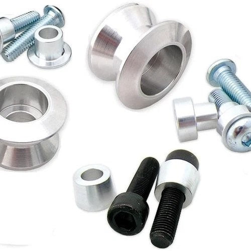 Bolt Motorcycle Hardware Swingarm Spools Silver
