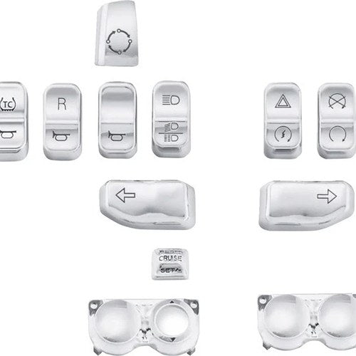 Drag Specialties Handlebar Switch Cover Kit 13-Piece Chrome #264587