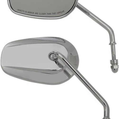 DS Teardrop Mirrors Long Chrome