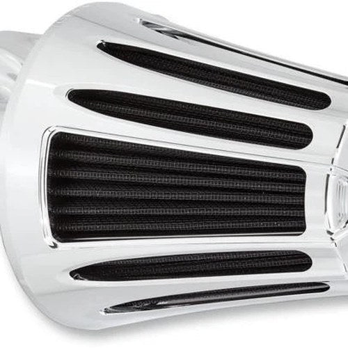 Arlen Ness Monster Sucker 90-Degree Air Cleaner Kit Deep Cut Chrome #81-024