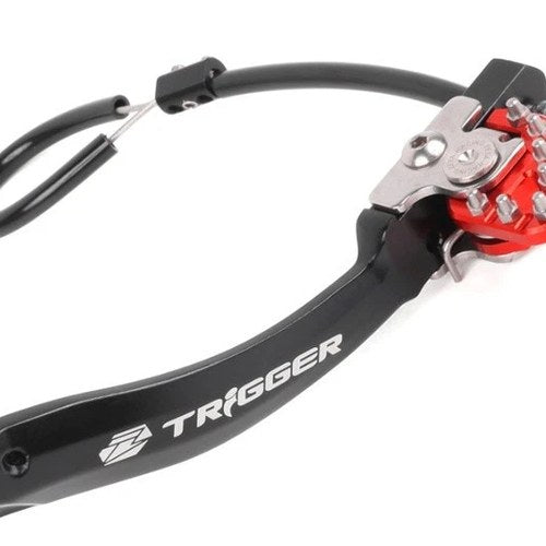 Zeta Trigger Brake Pedal Red #ZE90-7282 fits Suzuki DR-Z400S/DR-Z400SM