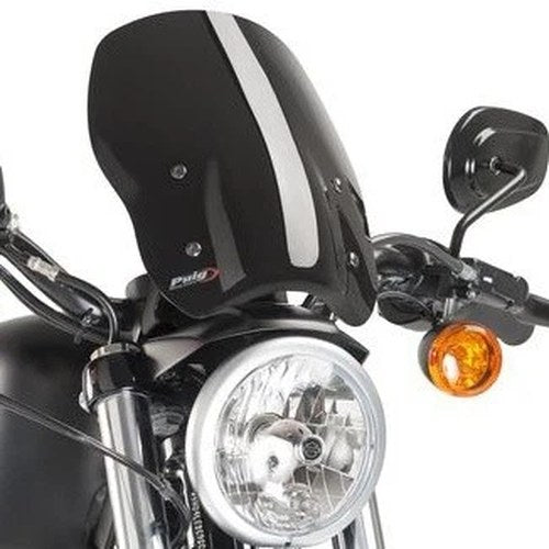 Puig Naked Touring Windscreen Black #9283N Harley Davidson Sportster