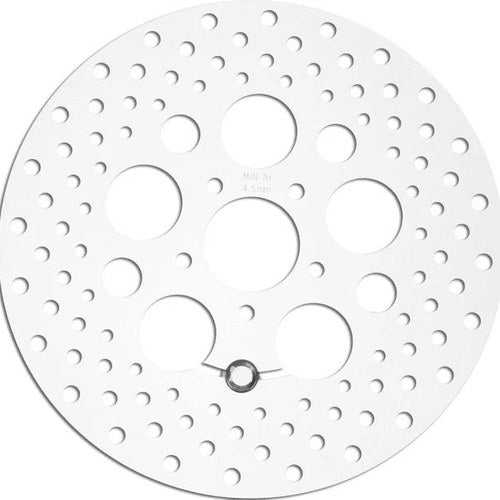 HardDrive Drilled Touring Front Brake Rotor Polished 11-062 Harley FL