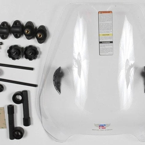 National Cycle Deflector Screen with Quickset Mount 7/8" Clear