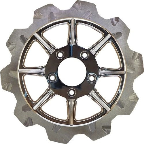 Lyndall Crown Cut Phoenix Rear Brake Rotor 11.5" Chrome 527-0325 Harley Davidson