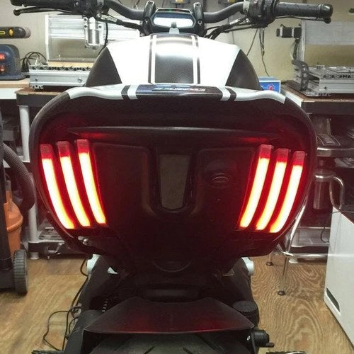 New Rage Cycles LED Rear Turn Signals Amber #DVL-RTB-US Ducati Diavel 2011-2019