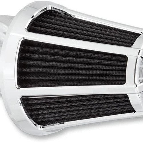 Arlen Ness Monster Sucker 90-Degree Air Cleaner Kit Beveled Chrome #81-018