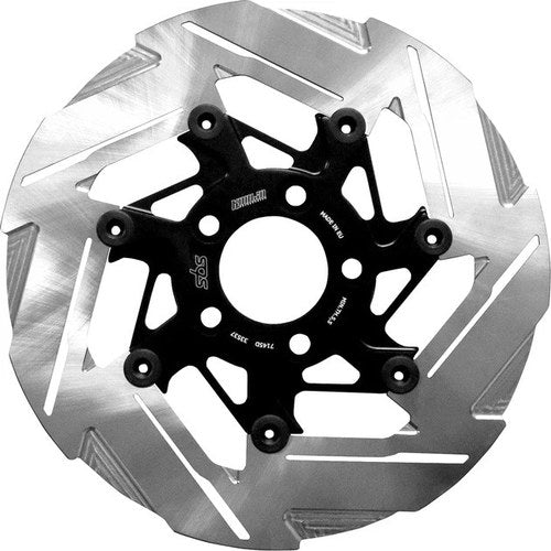 Sbs 7-Spoke Brake Rotor Design D Rear Polished Harley Davidson Dyna/Softail