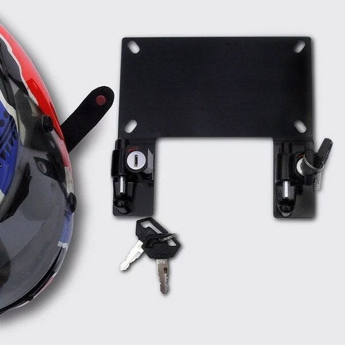 ZTechnik License Plate Bracket with Helmet Lock Black