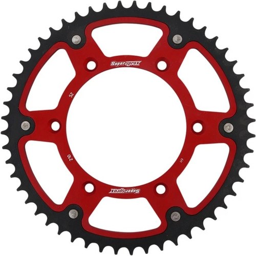 Supersprox Stealth Rear Sprocket 520 52T Red #RST-210-52-RED for Honda