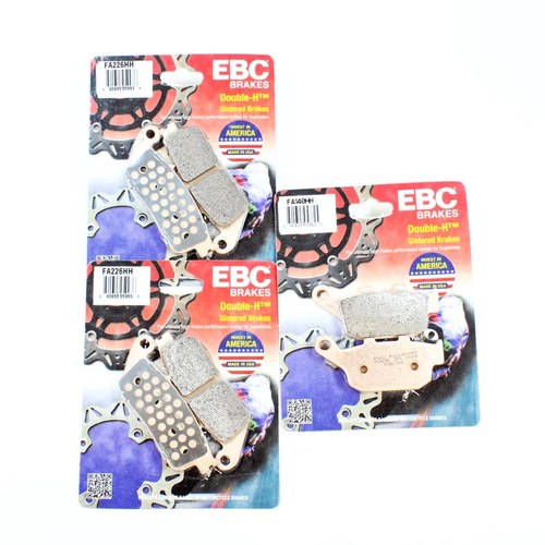 Ebc Sintered Brake Pad Set - 3 Pair FA226HHx2+FA140HH Front & Rear