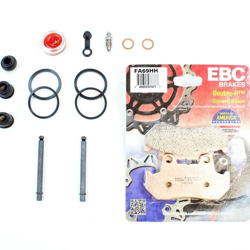 Brake Caliper Seal Kit w Pads+Pins for 1984-1986 Honda VT 500 C Shadow Front