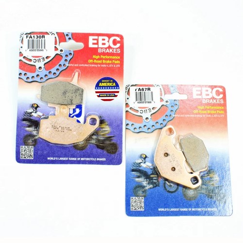Ebc R-Series Off Road Brake Pad Set 2 Pr FA130R+FA67R for select Kawasaki models