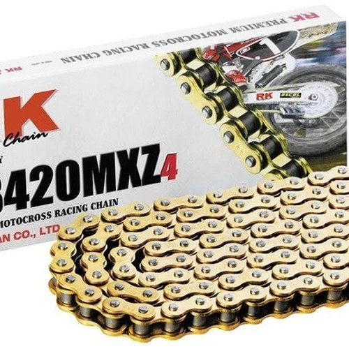 RK 420 MXZ-4 Chain 120 Links Gold