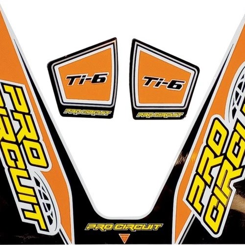 Pro Circuit Ti-6 Exhaust Decal Orange