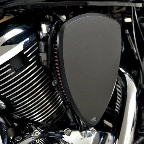 Baron Big Air Cleaner Kit Smooth Black #BA-2041-00B for Yamaha V-Star 1100