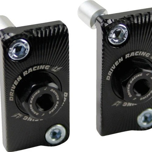 Driven Captive Axle Blocks Black for Kawasaki Ninja 250R/Ninja 300/Z400