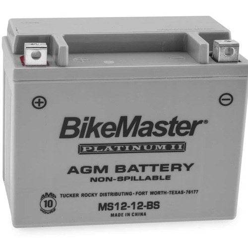 BikeMaster Agm Platinum II Battery #MS12-12-BS