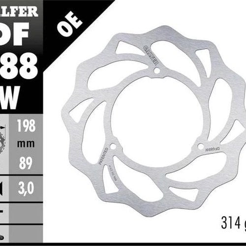 Galfer Standard Solid Mount Wave Brake Rotor Front KTM/Husqvarna 65 SX/65 XC
