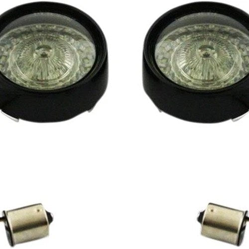 Custom Dynamics ProBEAM Bullet Bezel Turn Signal Inserts Front 1156 Black/Smoke