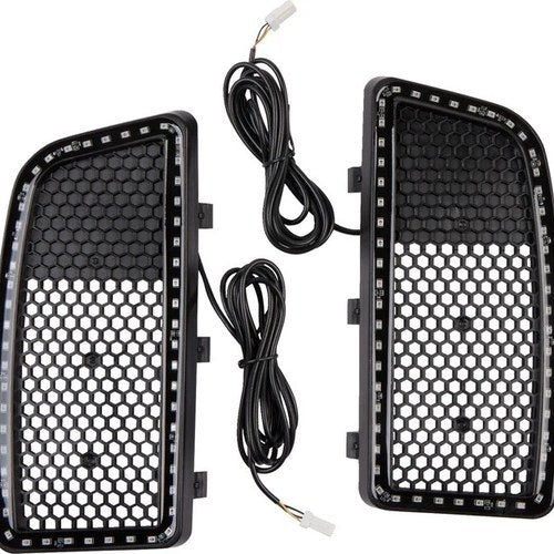 Custom Dynamics Lower Fairing LED Light Inserts Black/Amber #CD-LF-AA-B