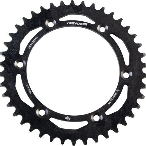 Fire Power Steel Rear Sprocket 42T Black for Suzuki DR650SE/DR650S