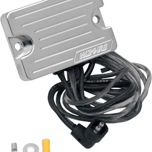 Compu-Fire 32 Amp Voltage Regulator Billet Chrome #55130 Harley Davidson