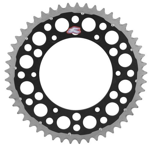 Renthal Sprocket Twinring 48T 520 Steel/Aluminum Black #1540-520-48GPBK Honda