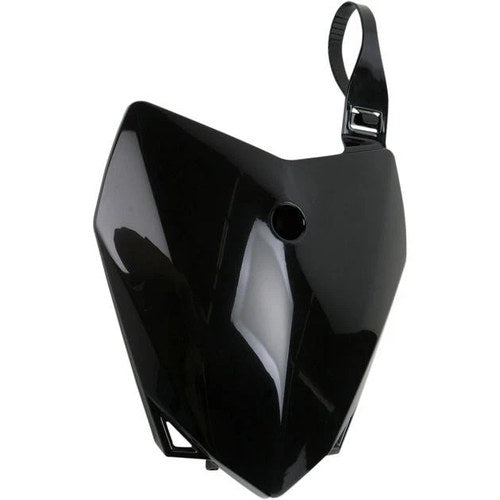 UFO Front Number Plate Black for Kawasaki KLX110L/KLX110/KLX110R/KLX110R L