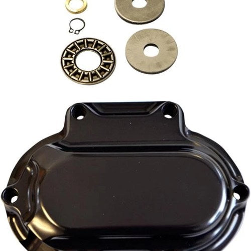 Trask Hydraulic Clutch Side Cover/Actuator Black #TM-2039BK Harley Davidson