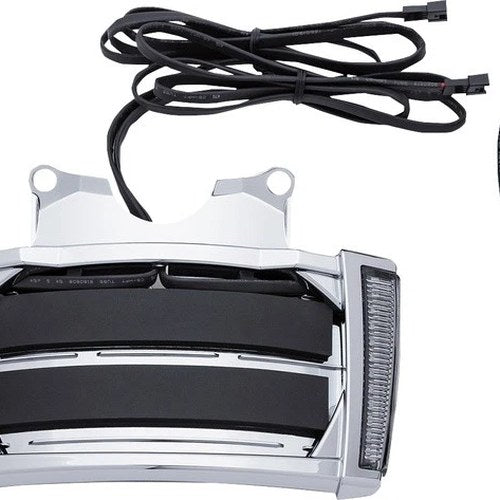 Ciro LED License Plate Frame Chrome Smoke #40301 Harley Davidson