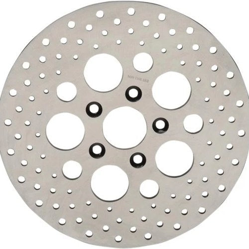 DS Stainless Drilled Brake Rotor Rear Harley Davidson 145223