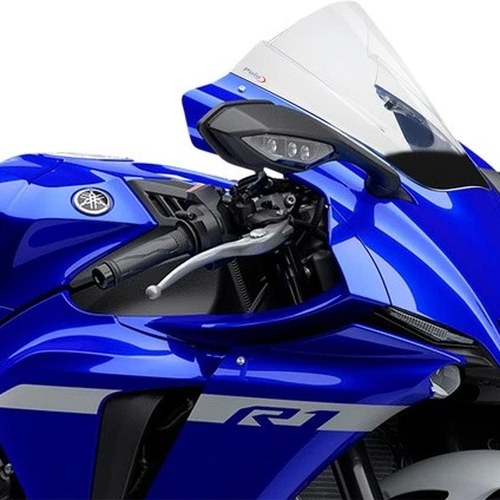 Puig 3mm Z Racing Windscreen Clear 3826W for Yamaha YZF-R1/YZF-R1M 2020-2023