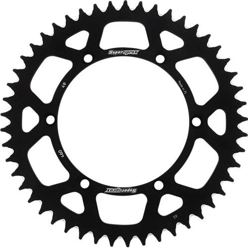 Supersprox Racing Aluminum Rear Sprocket 520 49T Black #RAL-460-49-BLK